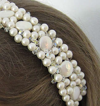 Pearl and Crystal Headband